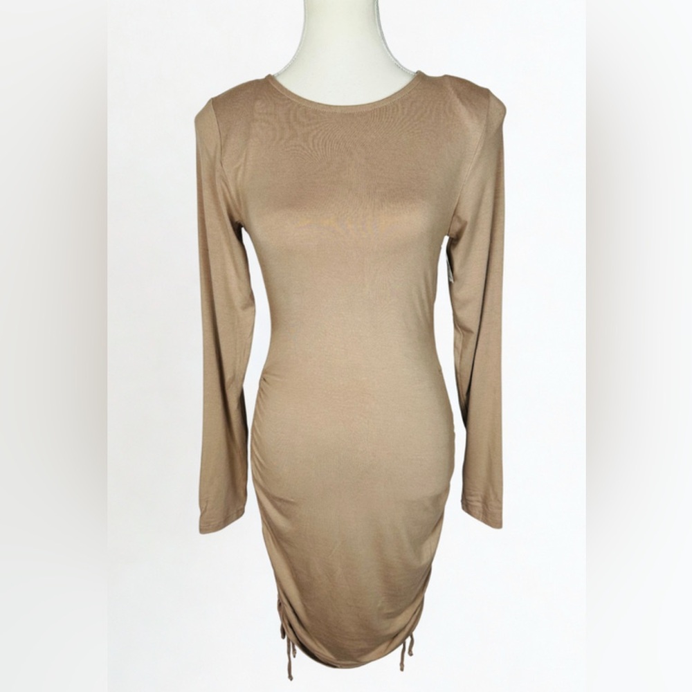 Melrose and Market Taupe Long Sleeve Dress Size S